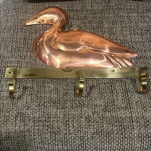 Old Dutch International Copper and Brass Duck Wall Hook